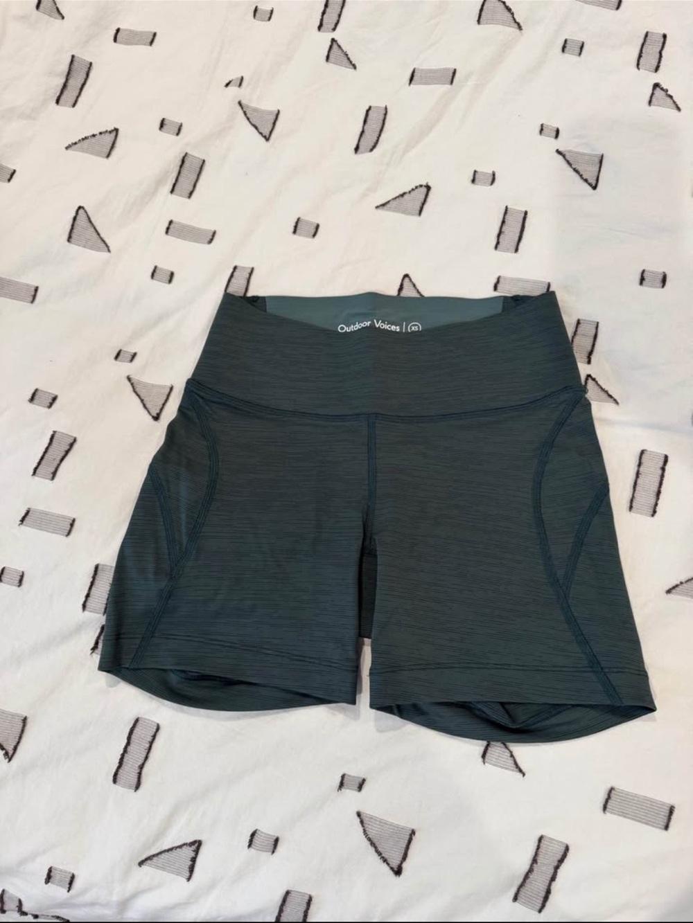 Outdoor Voices forest green Bike Shorts